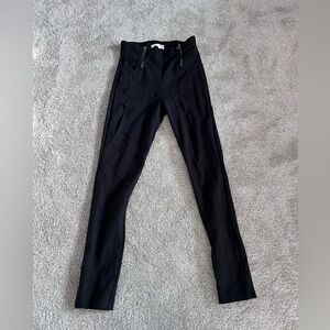 Aritzia Sunday Best Black Zip Detail Pants/Leggings Women’s Size 2